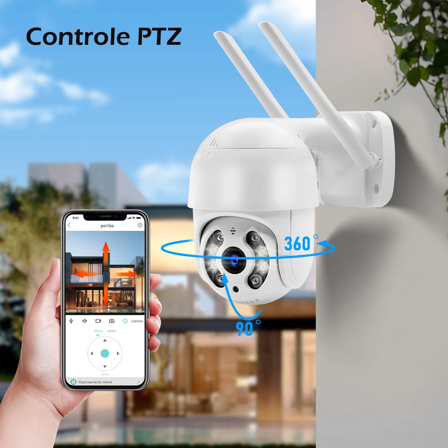 Icsee Black Wifi Surveillance Camera Security Camera Monitor 4K Ultra Hd Security Camera Wifi Waterproof
