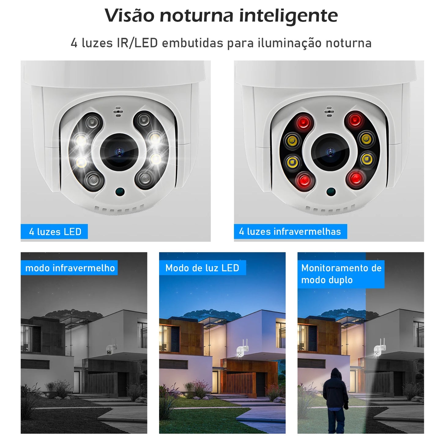Icsee Black Wifi Surveillance Camera Security Camera Monitor 4K Ultra Hd Security Camera Wifi Waterproof