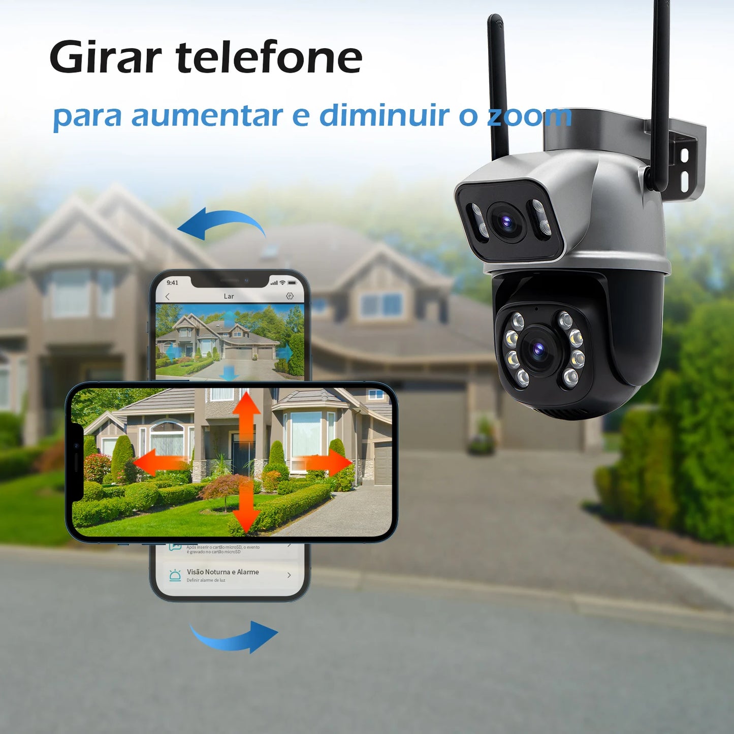 Icsee Black Wifi Surveillance Camera Security Camera Monitor 4K Ultra Hd Security Camera Wifi Waterproof
