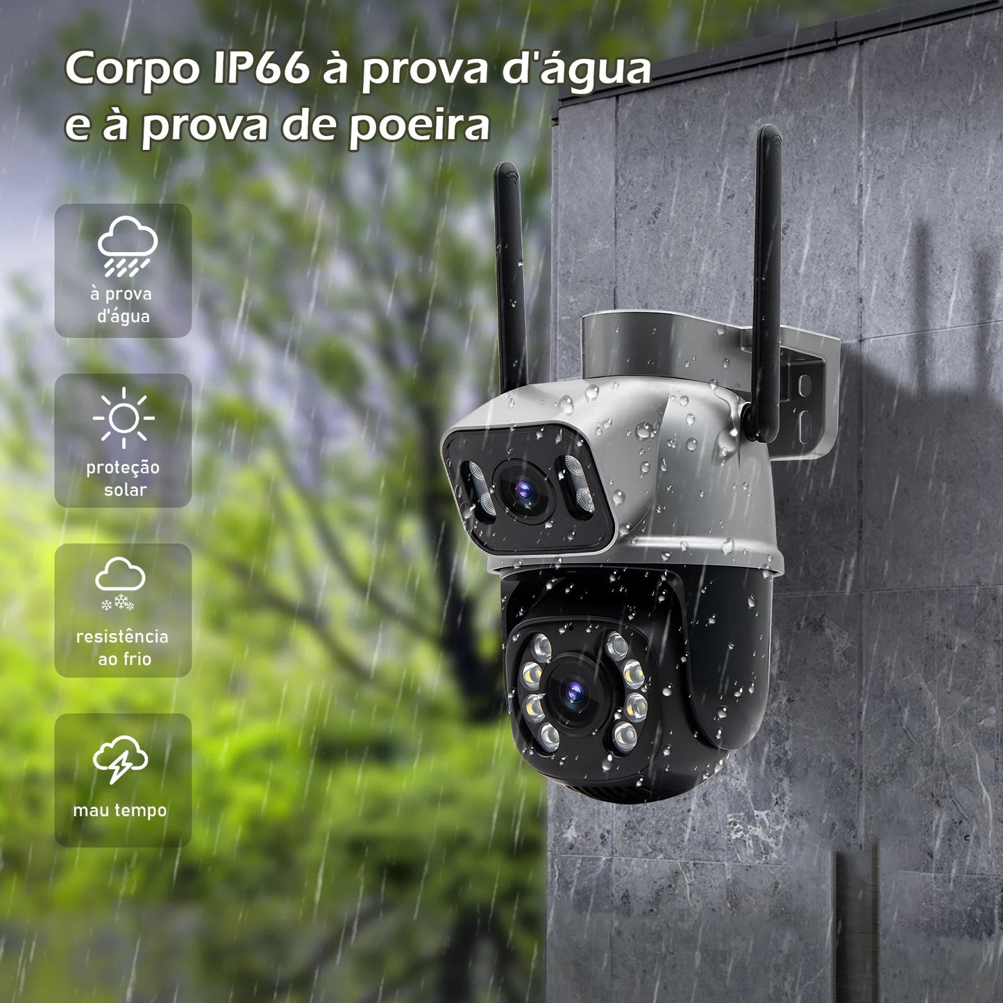 Icsee Black Wifi Surveillance Camera Security Camera Monitor 4K Ultra Hd Security Camera Wifi Waterproof