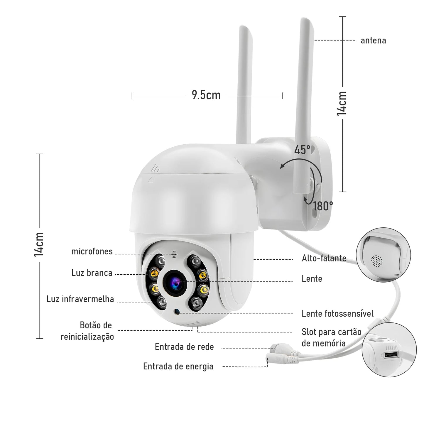 Icsee Black Wifi Surveillance Camera Security Camera Monitor 4K Ultra Hd Security Camera Wifi Waterproof