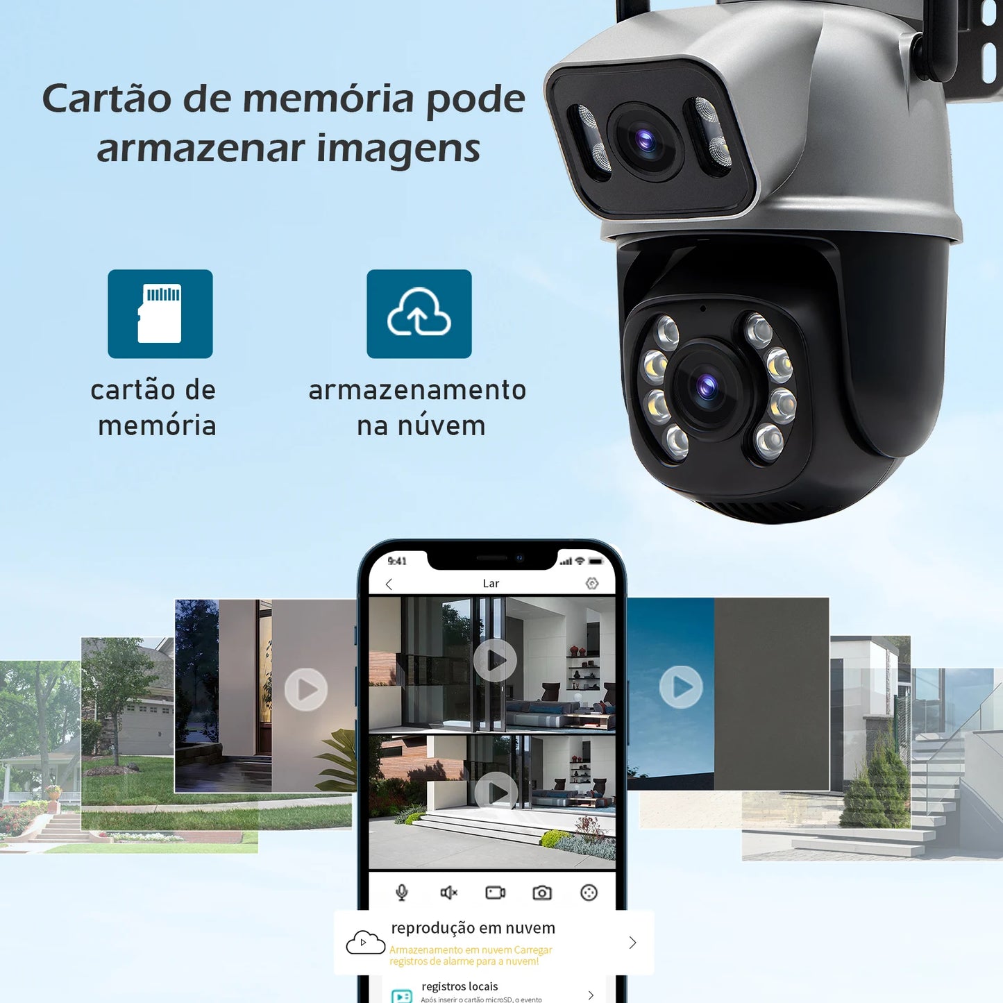 Icsee Black Wifi Surveillance Camera Security Camera Monitor 4K Ultra Hd Security Camera Wifi Waterproof